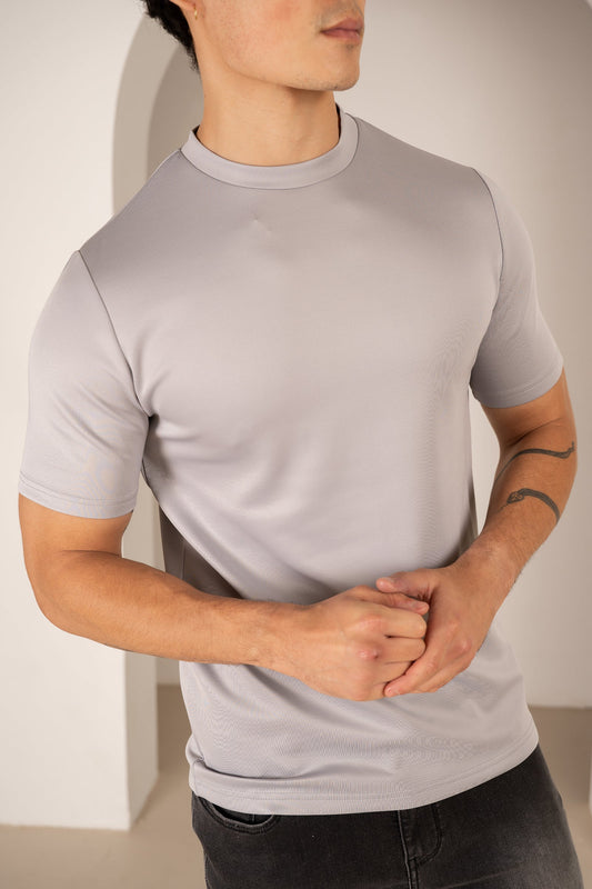 Premium Scuba Slim Fit T-Shirt - Grey