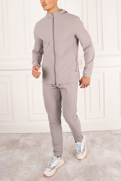 Premium Technical Windbreaker Jacket - Grey